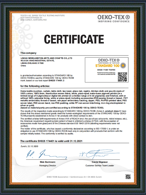 (Textile)-OekoTex-100-certification