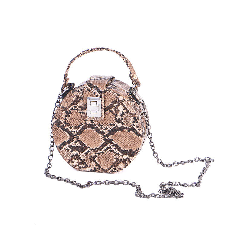 Fashion Bag/Shoulder Bag/Snake PU Bag/Lady Bag 15*7*15CM	
