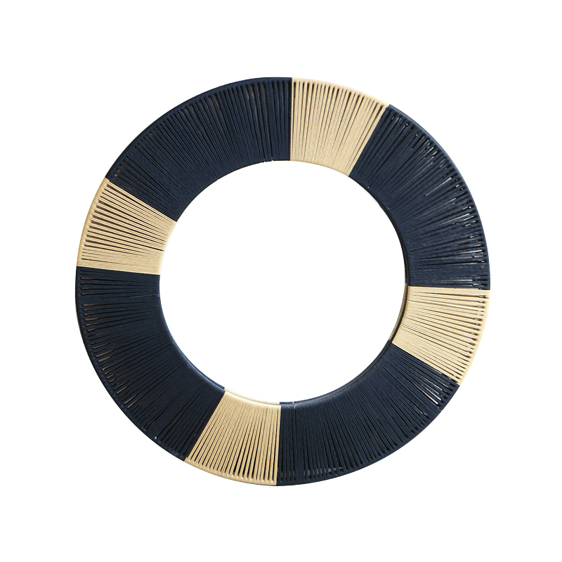Woven Rope Round Mirror 80*80*4.5CM