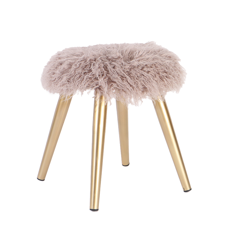 Plush round stool 35*35*39