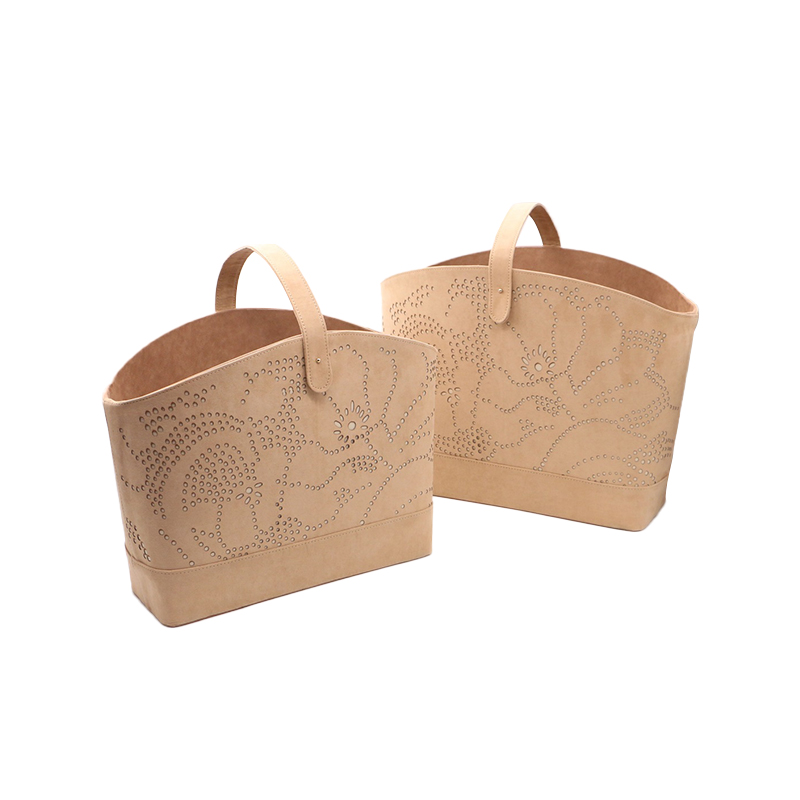 Lace Cut Pattern Storage Basket 2/S L40-43CM