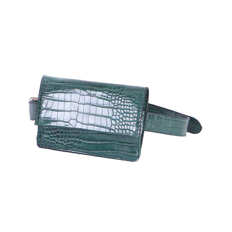 Fashion Bag/Waist Bag/Crocodile PU Bag 18*4*12CM