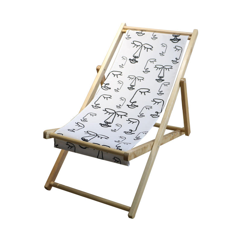Printed Fabric Wooden Bench Chair 96*58*80CM