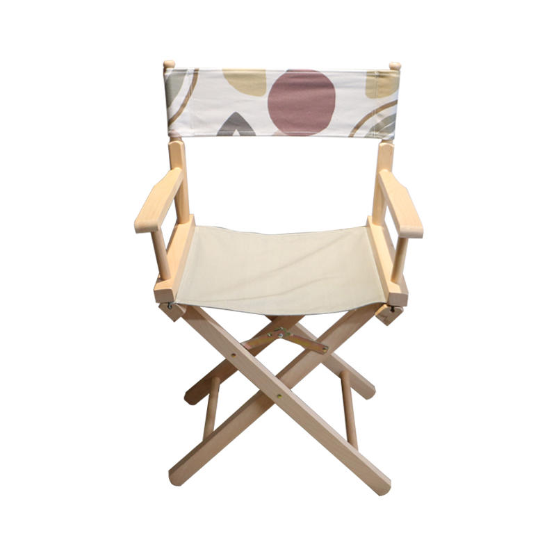Printed Fabric Wooden Arm Chair 55.5*43*88CM