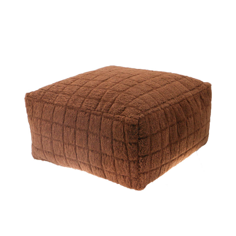 Shaved Curly Pouf/Sherpa Fabric Pouf 50*50*35 