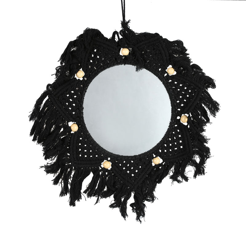 Round wall mounted mirrors / hand woven mirrors / handmade makeup mirror / home decorations