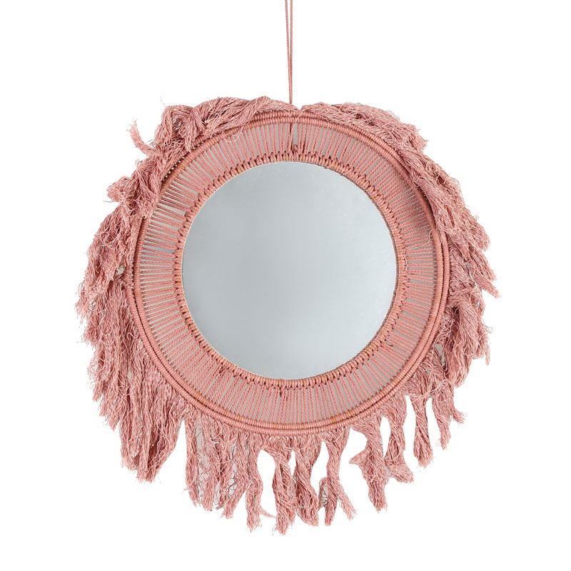 Round wall mounted mirrors / hand woven mirrors / handmade makeup mirror / home decorations