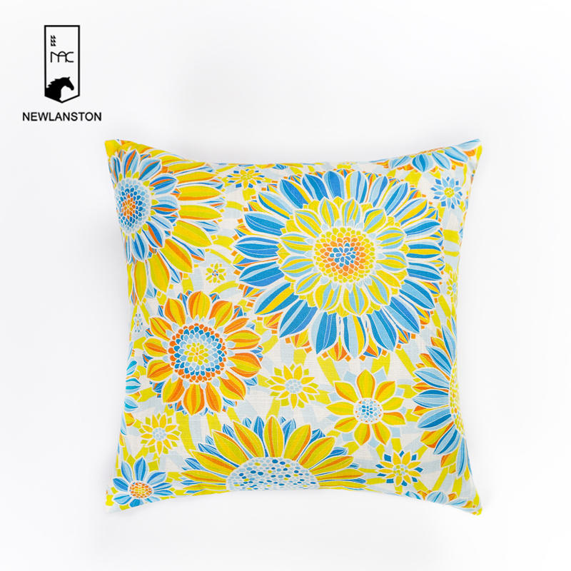 Square colorful pattern throw pillowcase living room cushion cover decor pillow case