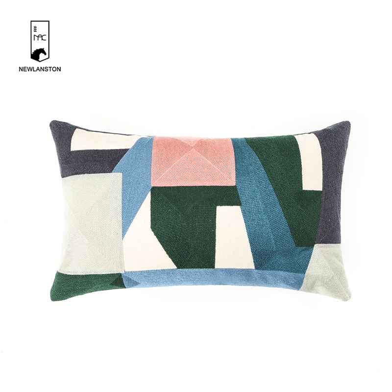 50x30 Washed linen Embroidery Cushion cover  