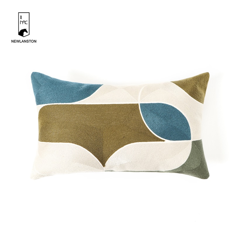 50x30 Washed linen Embroidery Cushion cover  