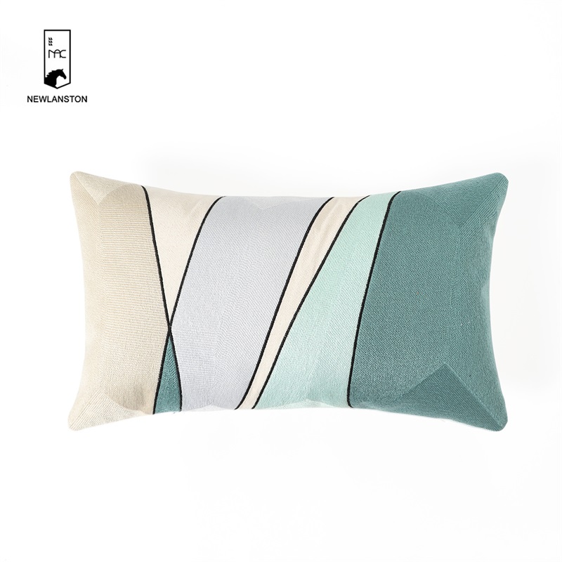 50x30  Washed linen Embroidery Cushion cover 