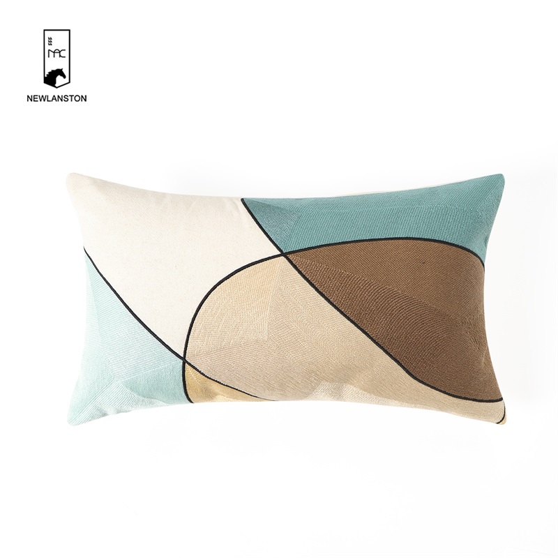 50x30  Washed linen Embroidery Cushion cover 