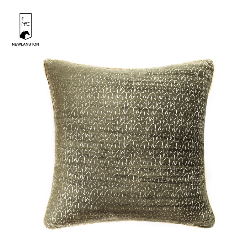 40x40 Foil gold printed velvet Cushion cover 
