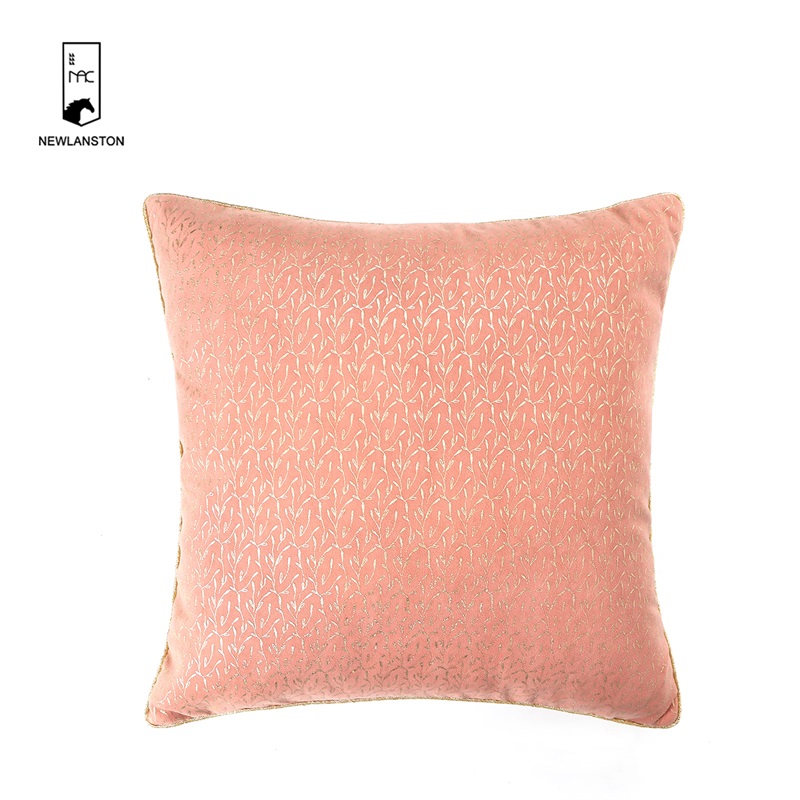 40x40 Foil gold printed velvet Cushion cover 