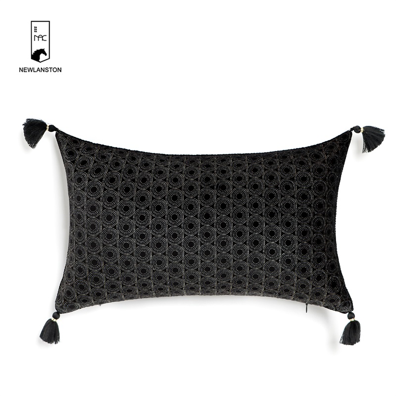 50x30  Foil gold printed velvet Cushion cover 
