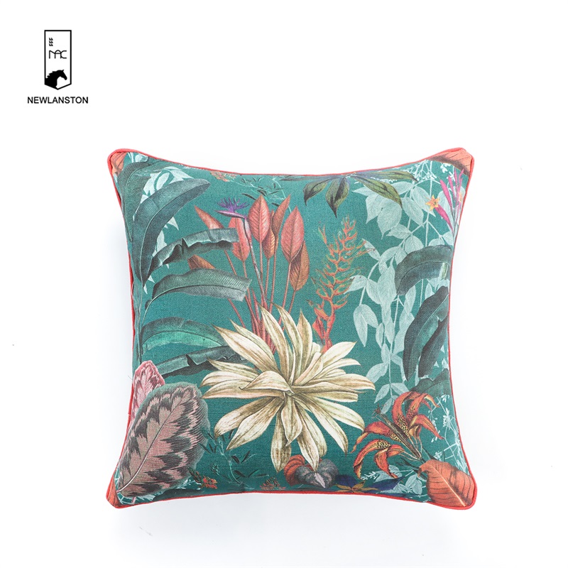 45x45 Digital printed Linen Cushion cover 