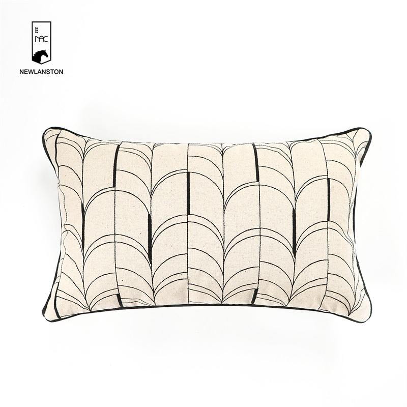 50x30  Recycled cotton Embroidery Cushion cover 