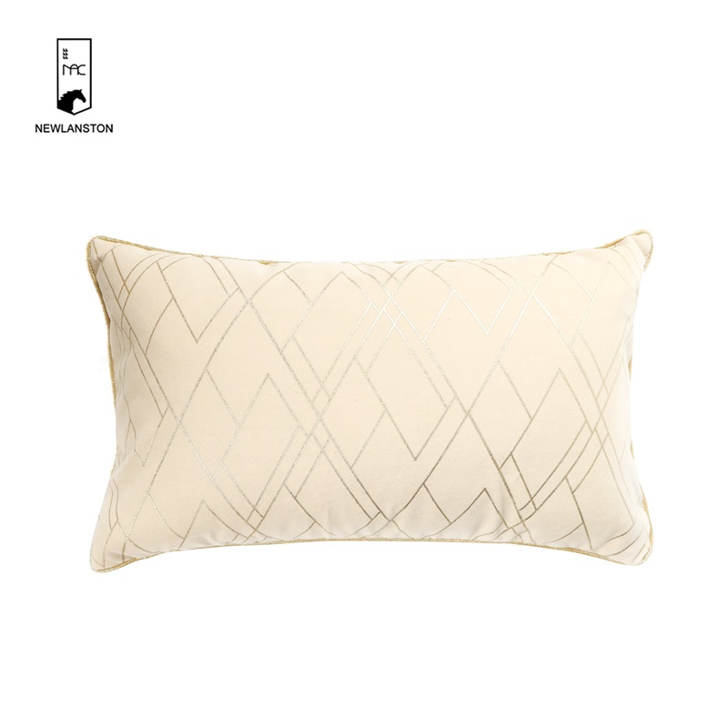 50x30 Foil gold printed velvet Cushion cover 