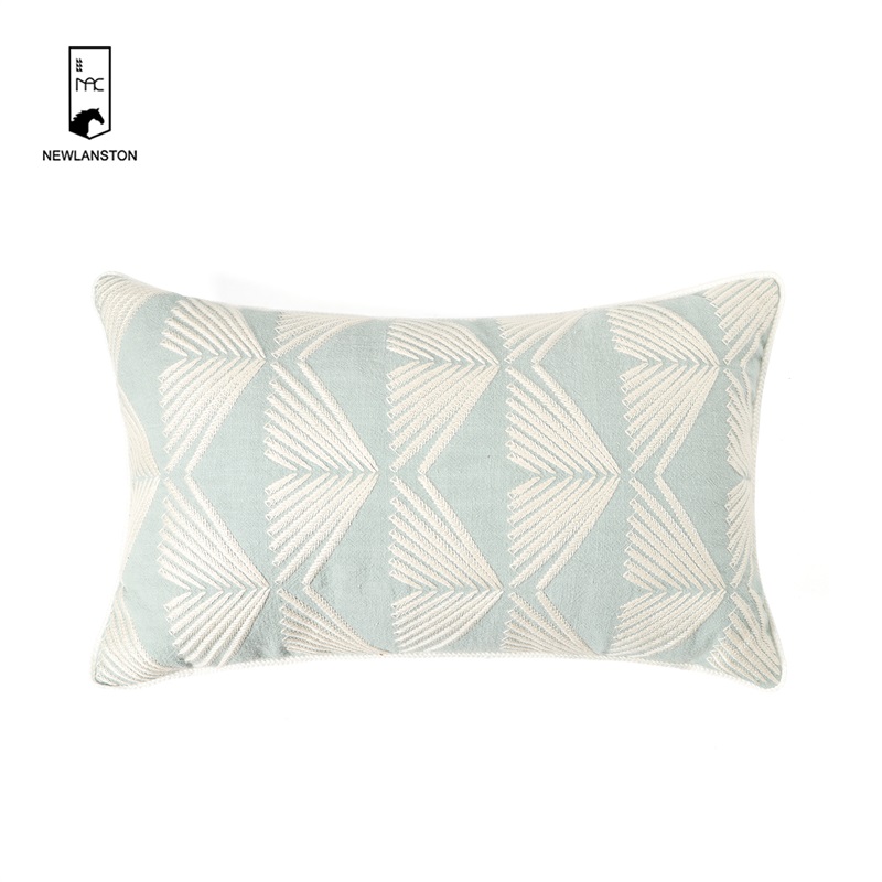 50x30  Washed linen embroidery Cushion cover 