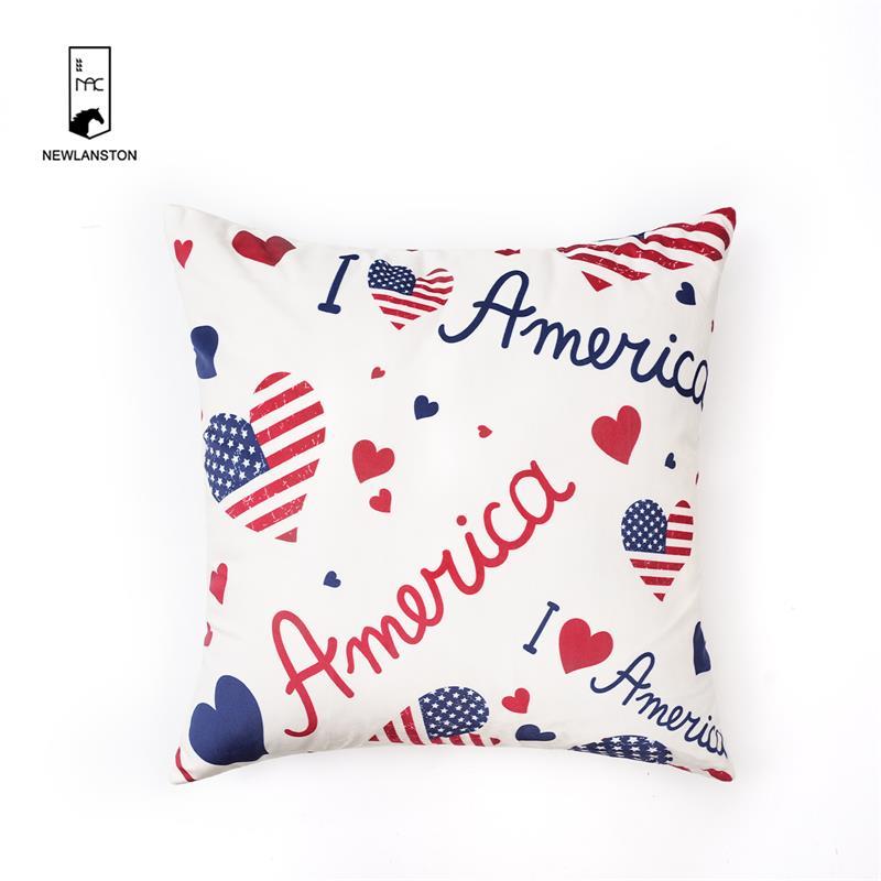  45x45 Digital printed American festival celebration style Cushion cover