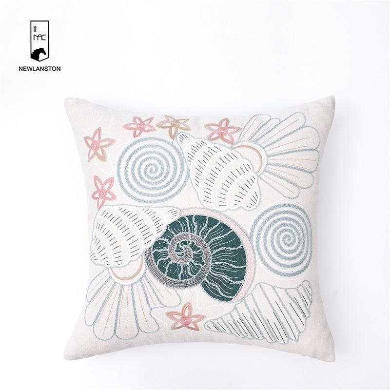 45x45 Embroidery Shells Cushion cover