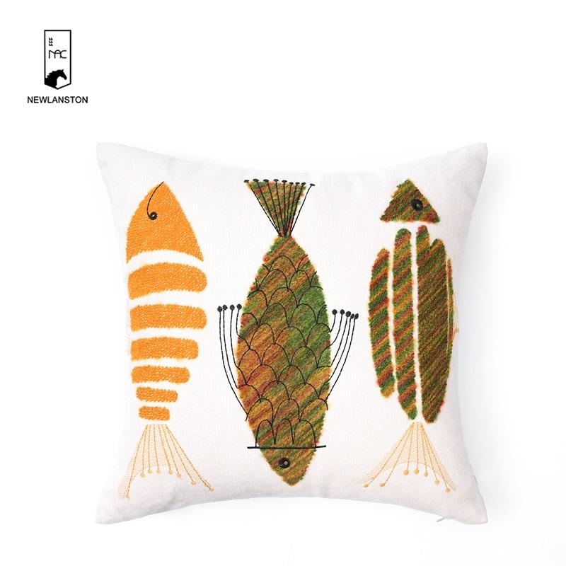 45x45 Embroidery Shells Cushion cover