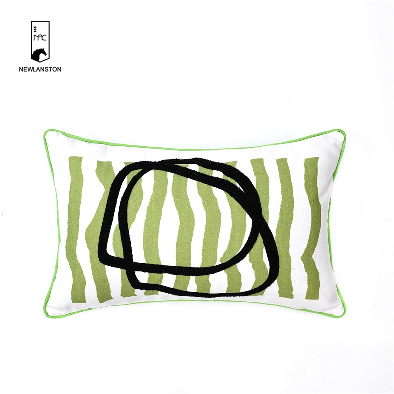 50*30 Embroidery Geometric Style Cushion cover 