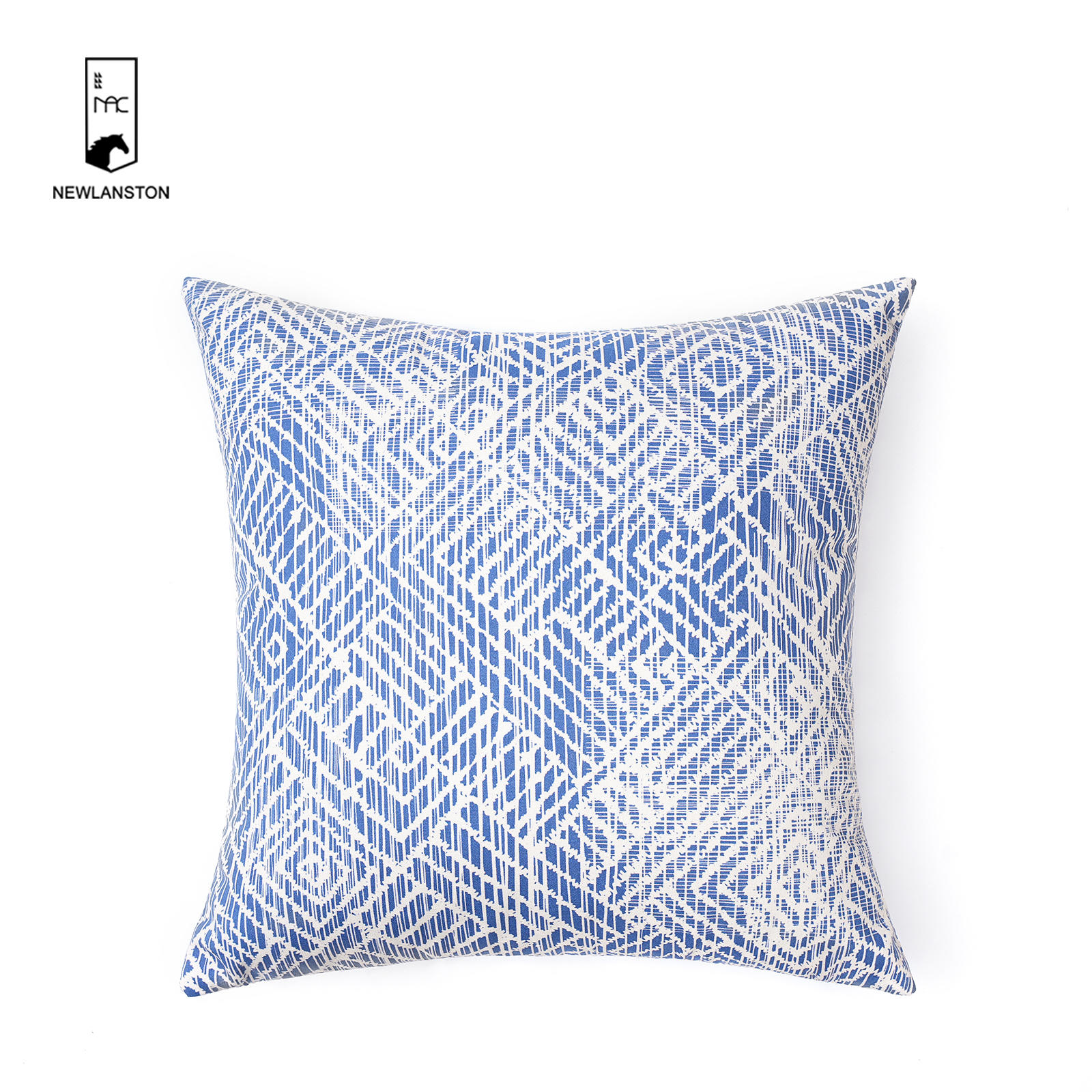 45x45 Digital printed recycled cotton Geometric Cushion cover 