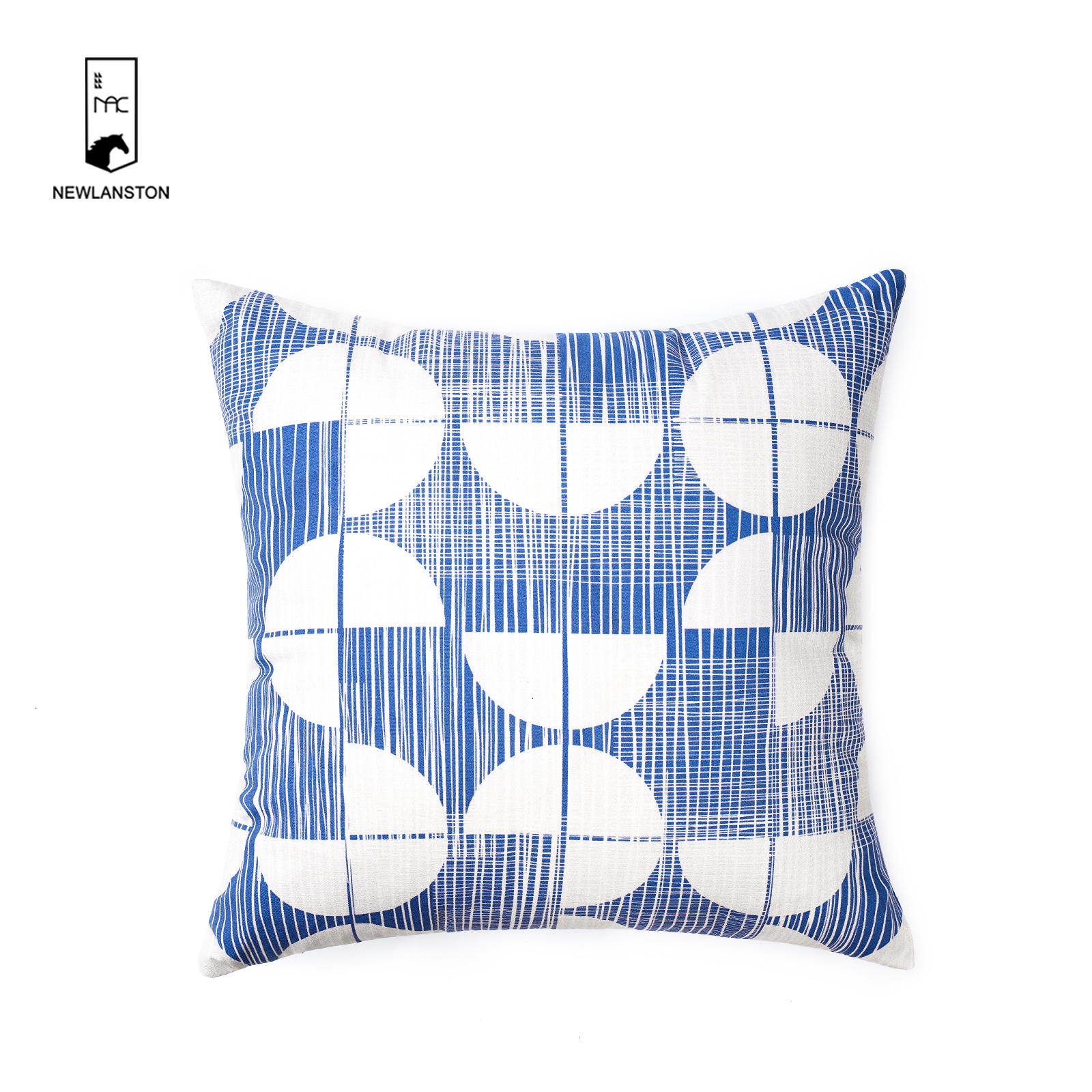 45x45 Digital printed recycled cotton Geometric Cushion/Pillow cover 
