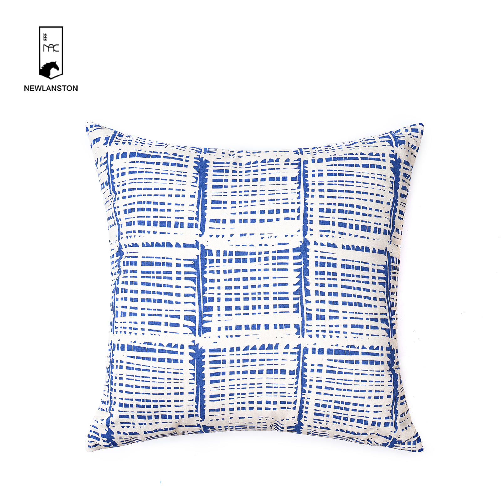 45x45 Digital printed recycled cotton Geometric Cushion cover 