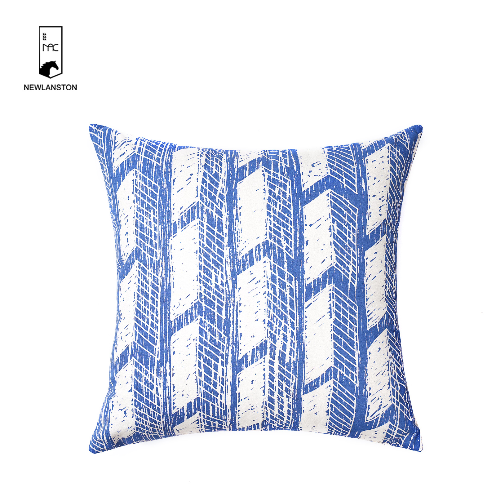45x45 Digital printed recycled cotton Geometric Cushion/Pillow cover 