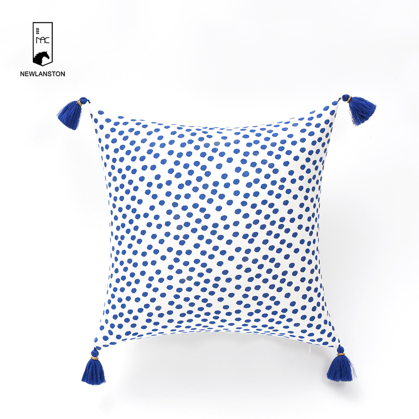 45x45  High Quality recycled cotton printed Geometric Cushion cover 