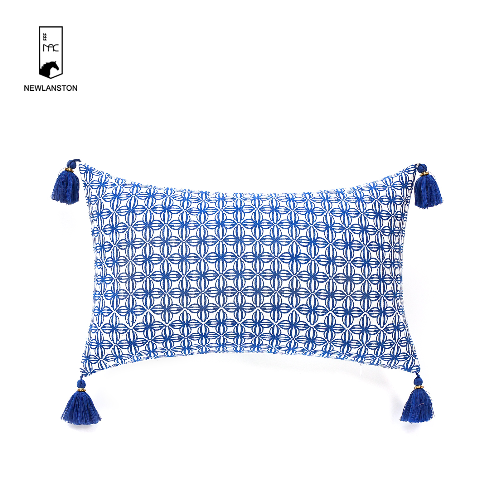 50x30 High Quality recycled cotton printed Geometric Cushion/Pillow cover  