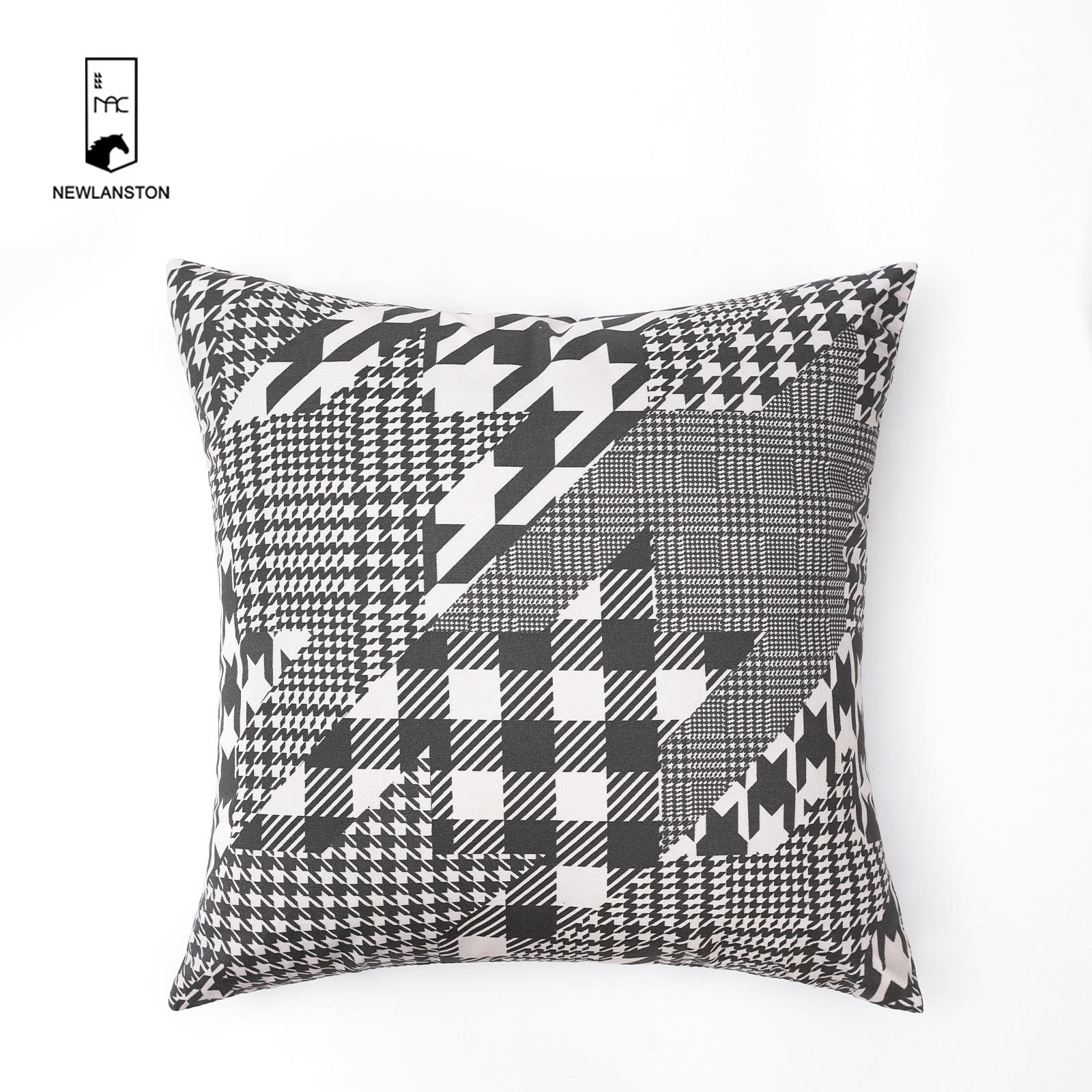 45x45 Digital printed recycled cotton Geometric style Cushion cover 