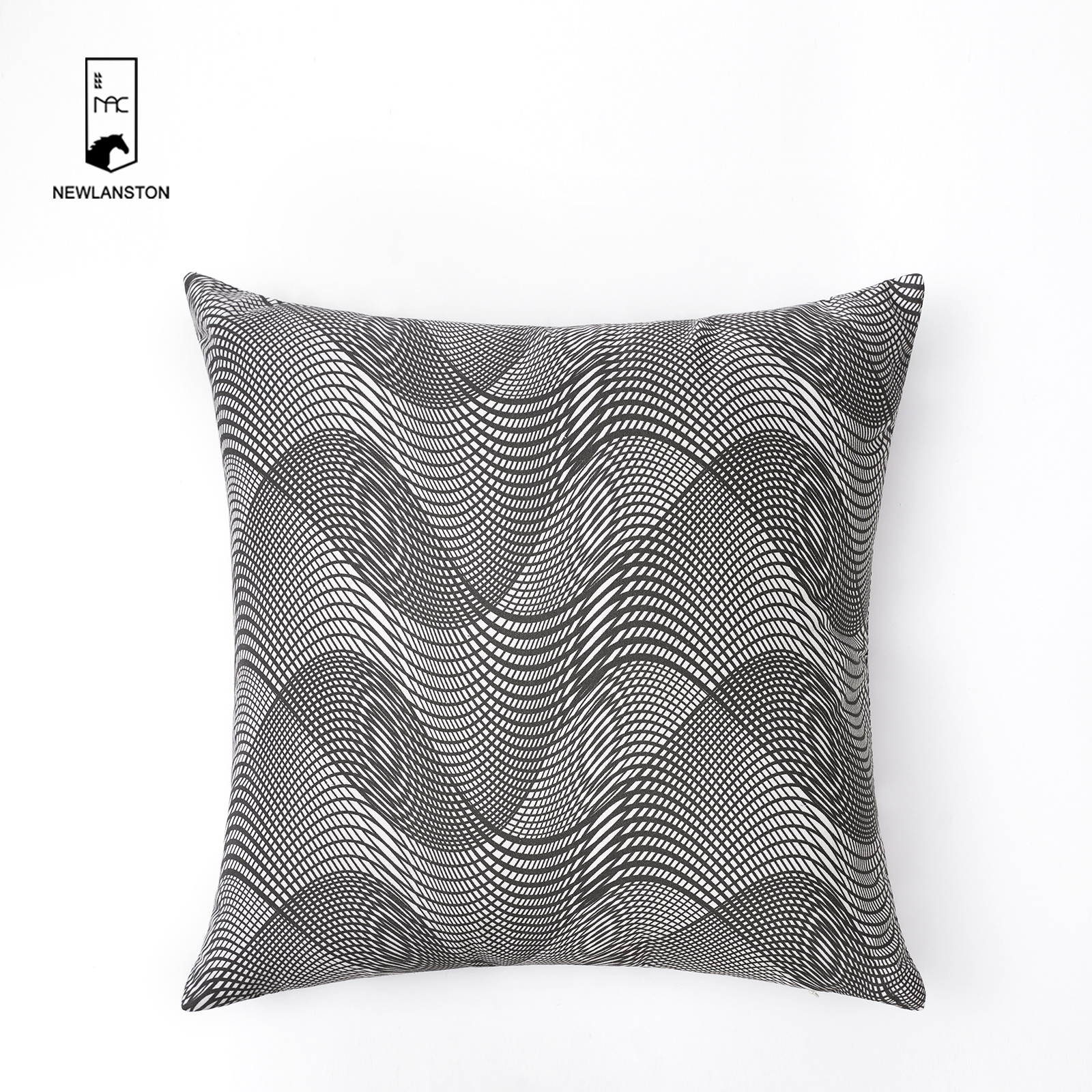 45x45 Digital printed recycled cotton Geometric style Cushion cover 