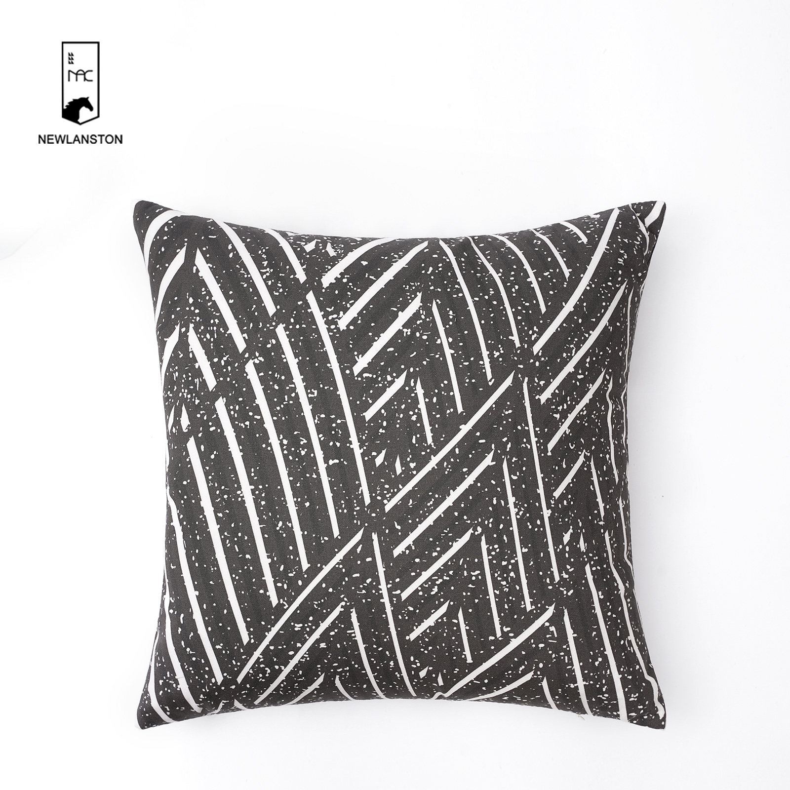 45x45 Digital printed recycled cotton Geometric style Cushion cover 