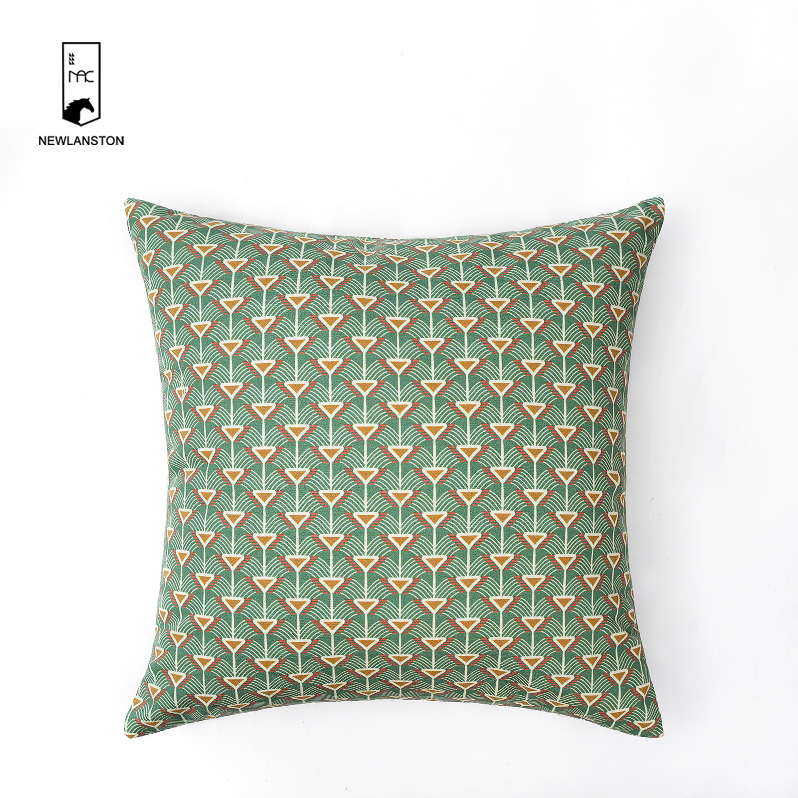  45x45 Digital printed recycled cotton Geometric style Cushion cover