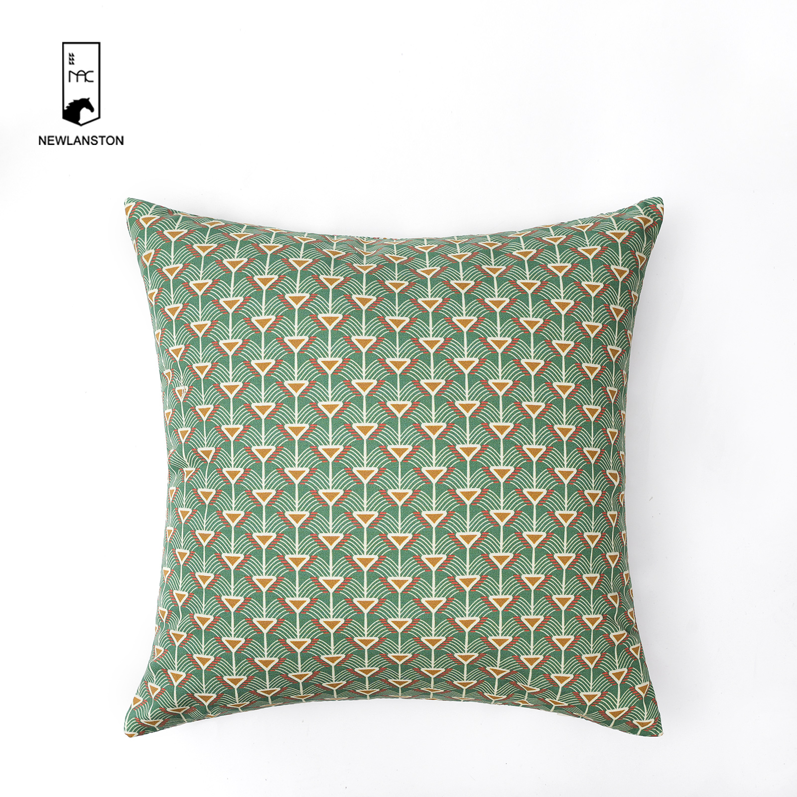 45x45 Digital printed recycled cotton Geometric style Cushion cover 