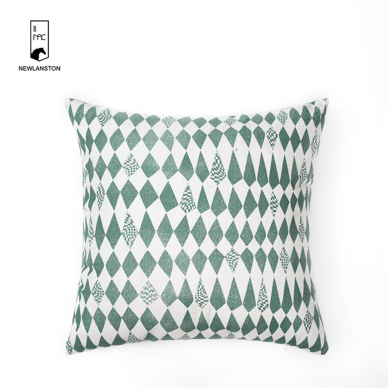  45x45 Digital printed recycled cotton Geometric style Cushion cover