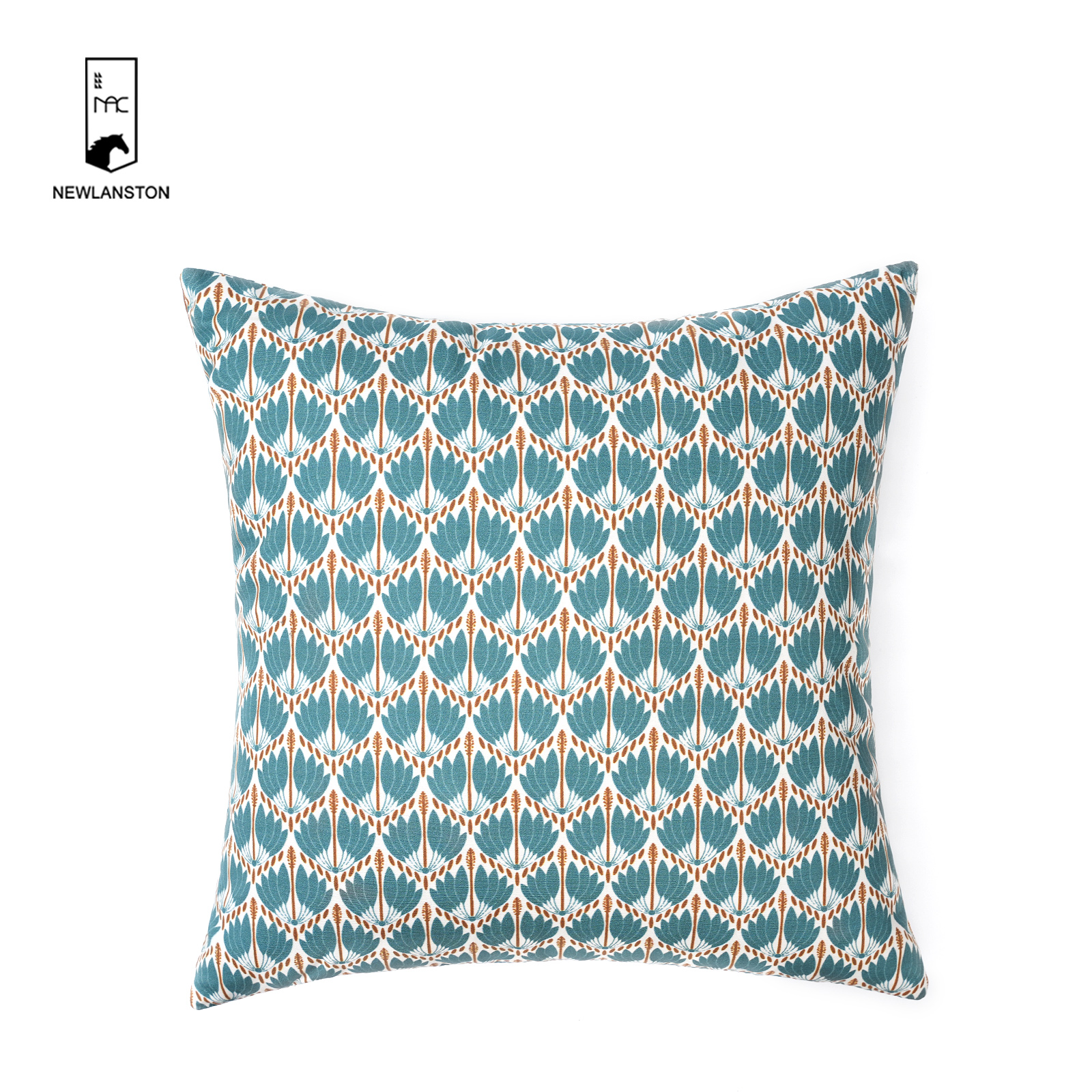 45x45 Digital printed recycled cotton Geometric style Cushion cover 