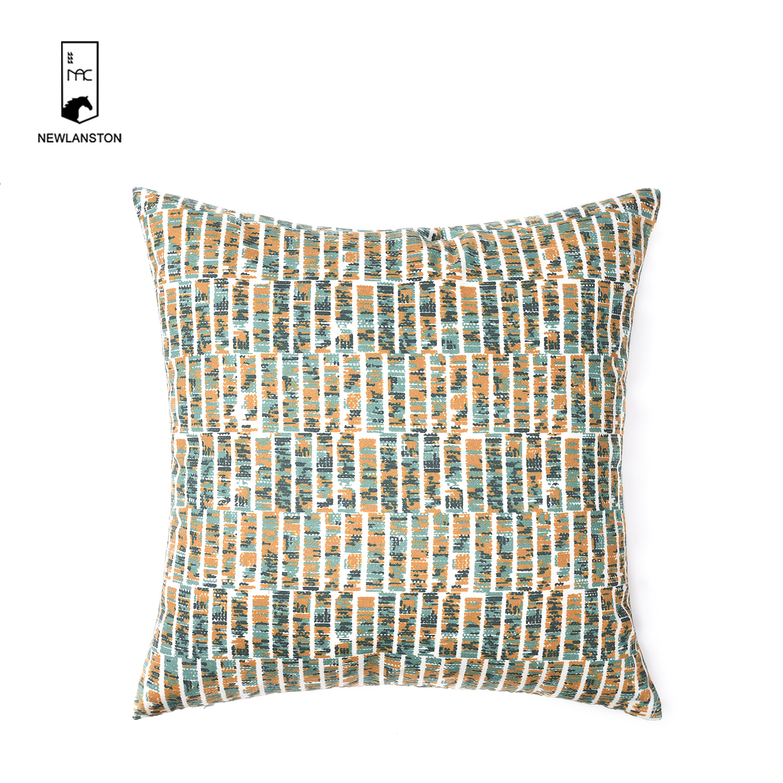 45x45 Digital printed recycled cotton Geometric style Cushion cover 