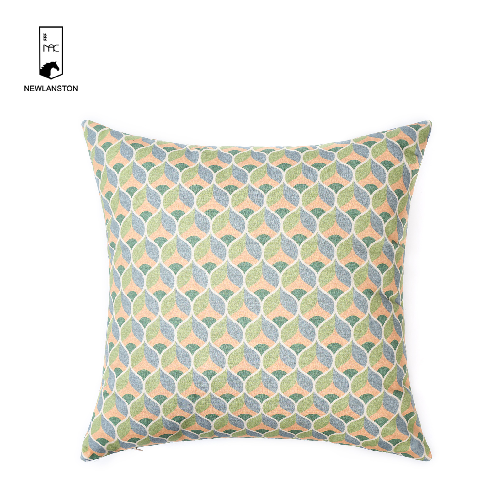 45x45 Digital printed recycled cotton Geometric style Cushion cover 