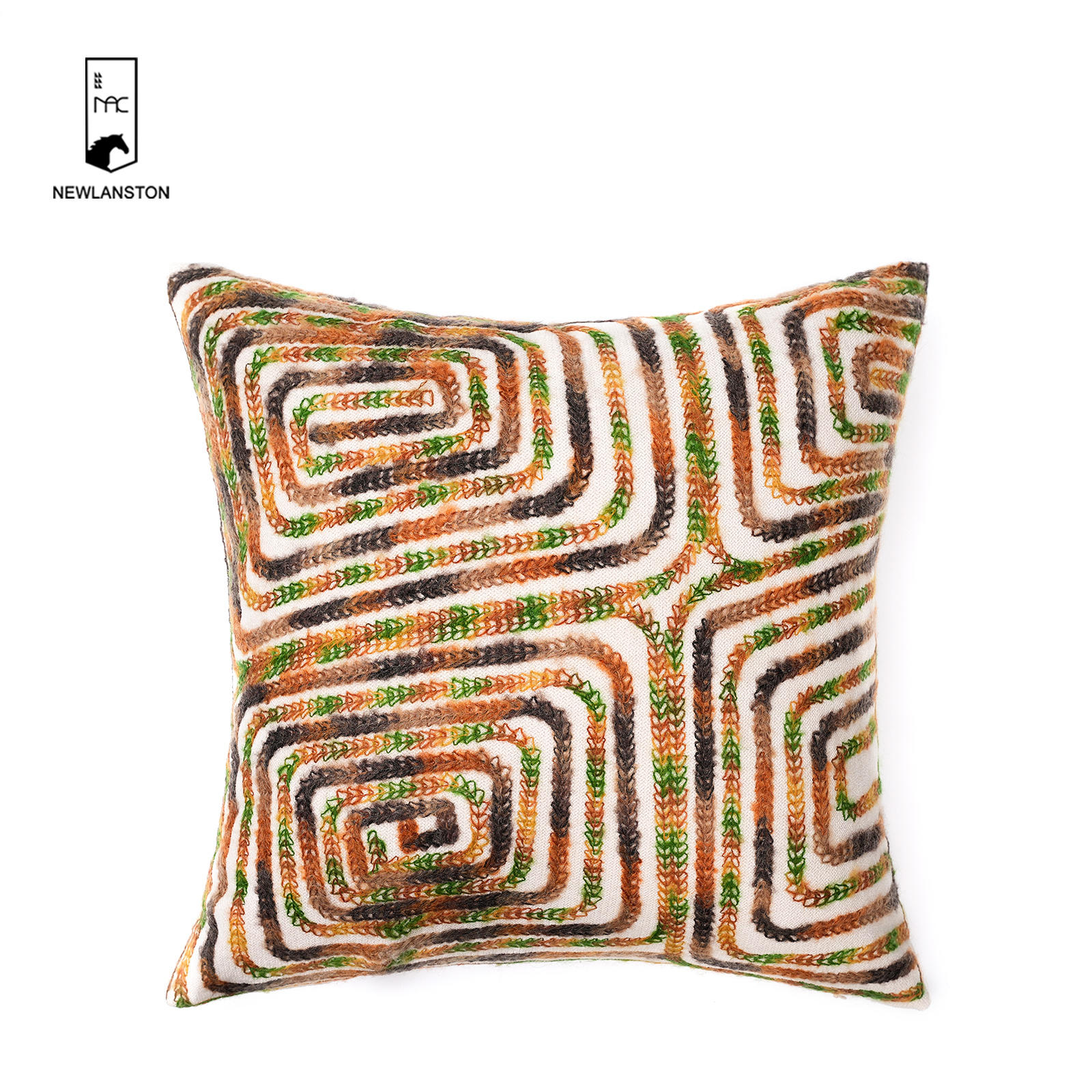 45x45 Embroidery cotton Geometric style Cushion cover 