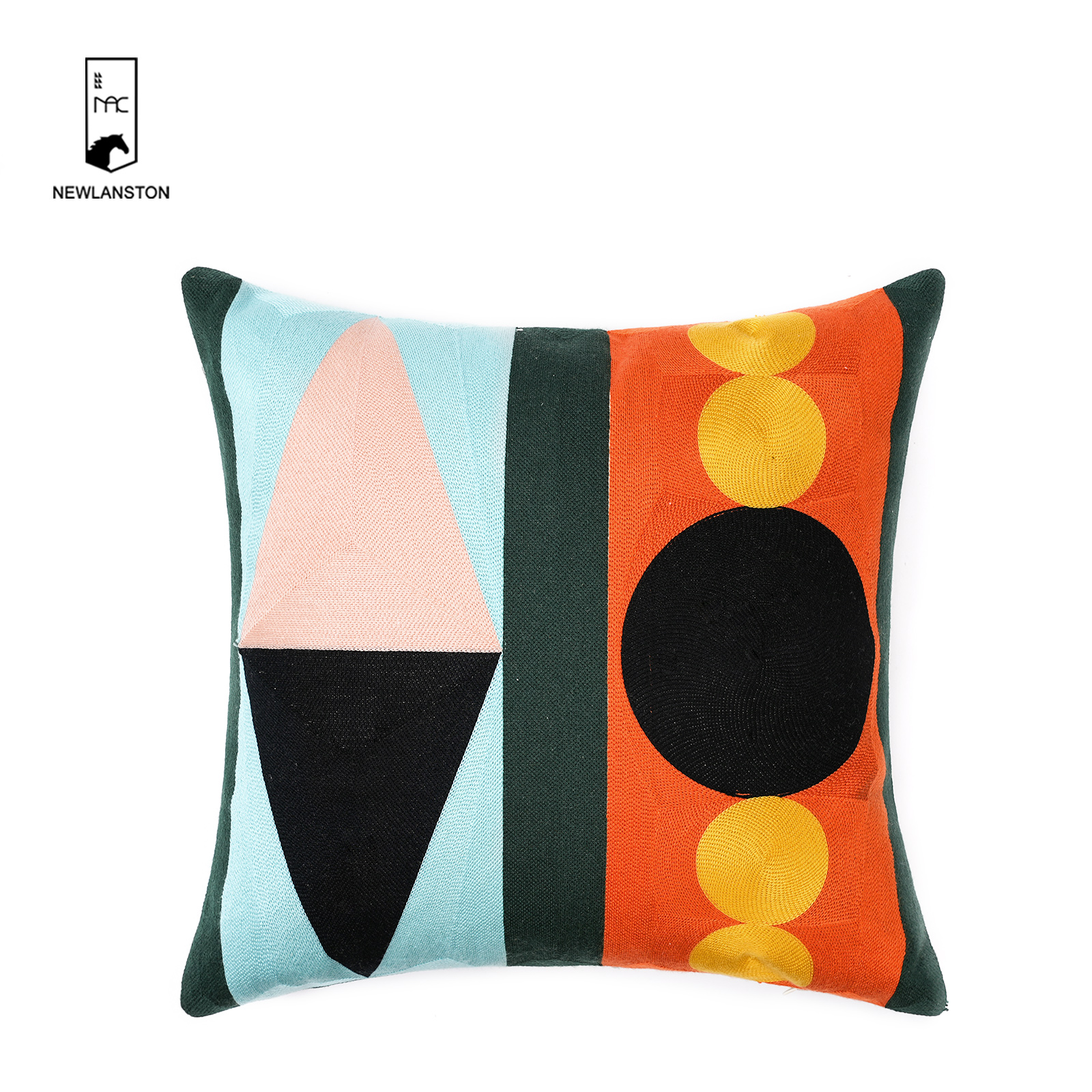 45x45 Embroidery Geometric style Cushion cover 