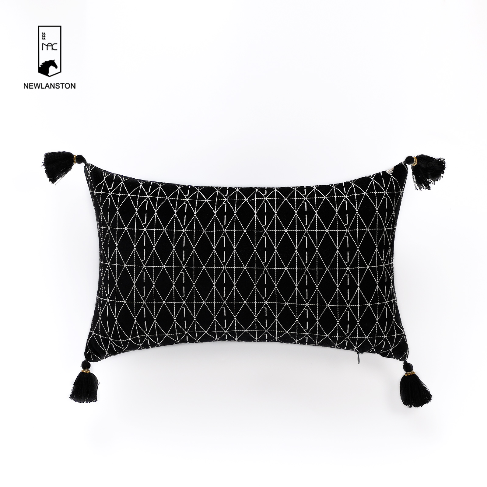 50x30 Digital printing recycled cotton Geometric style Cushion cover 