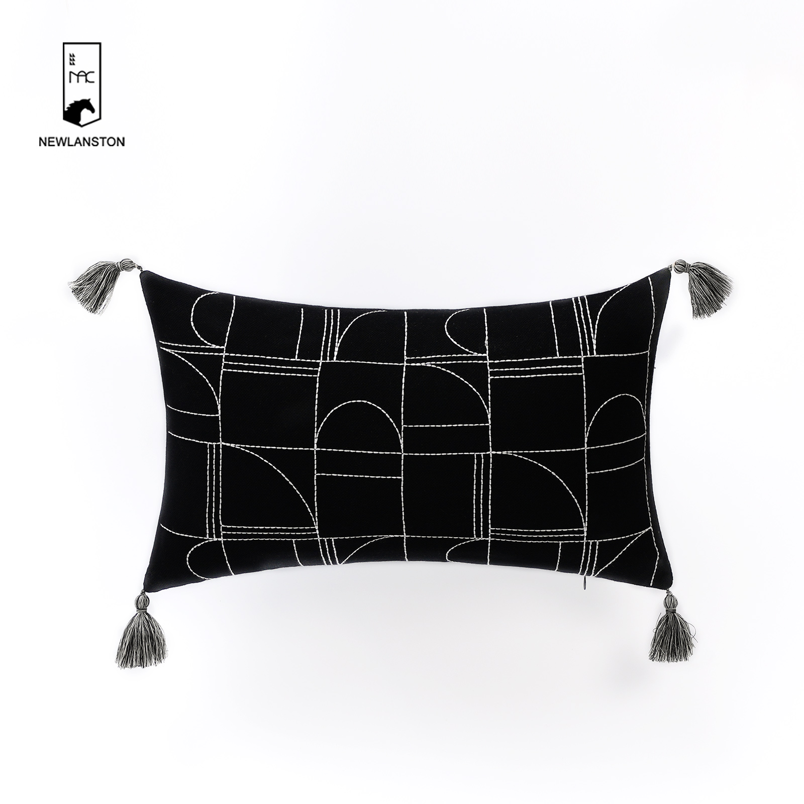50x30 Digital printing recycled cotton Geometric style Cushion cover 