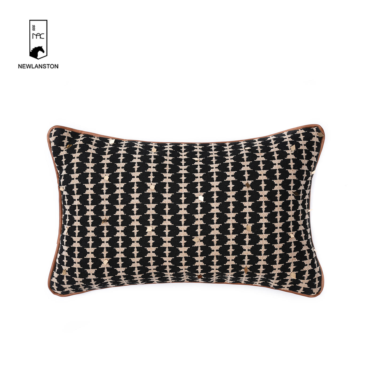 50x30  Screen Printing Linen Geometric style Cushion cover 