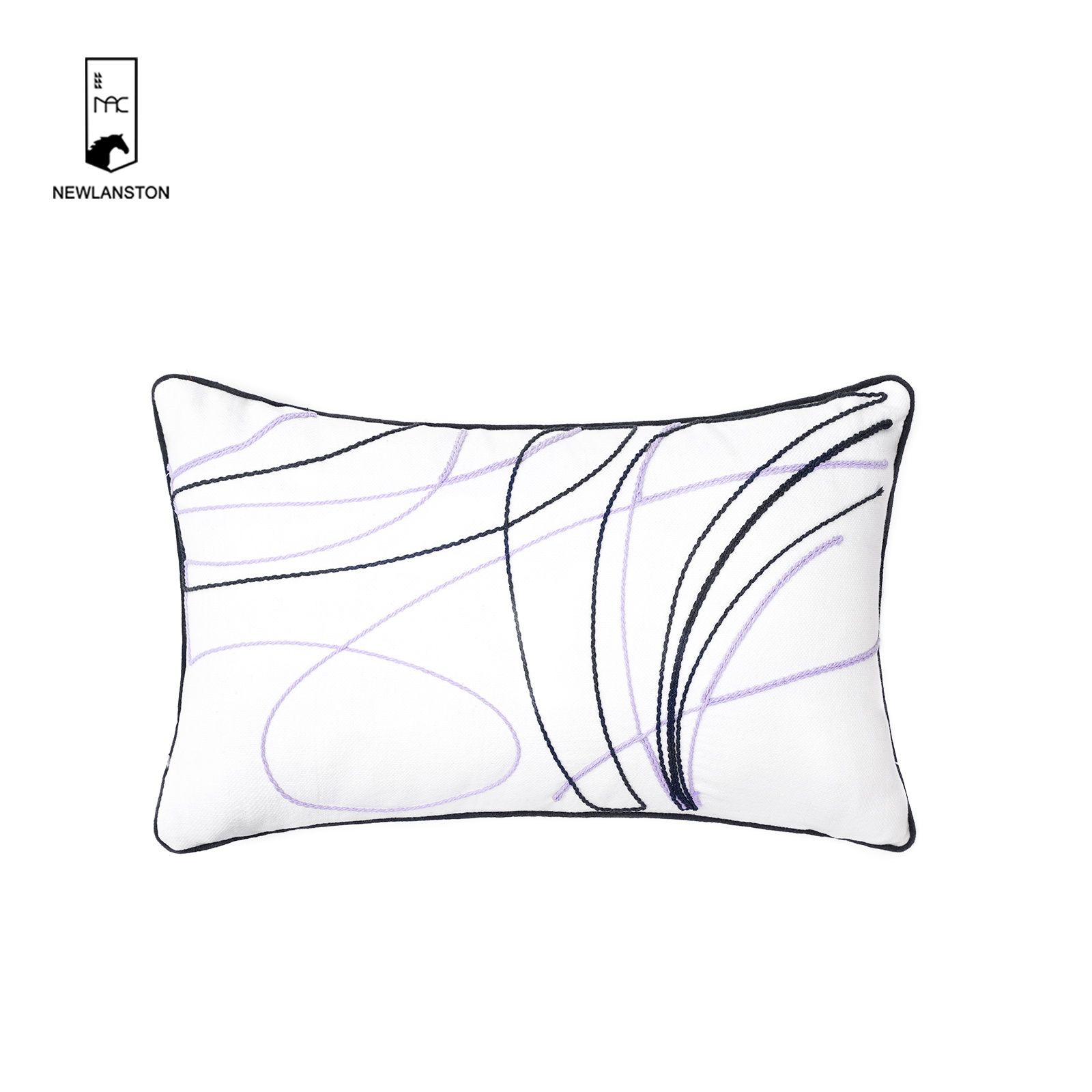 50x30 Recycled cotton Rope embroidery Geometric style Cushion/Pillow cover 