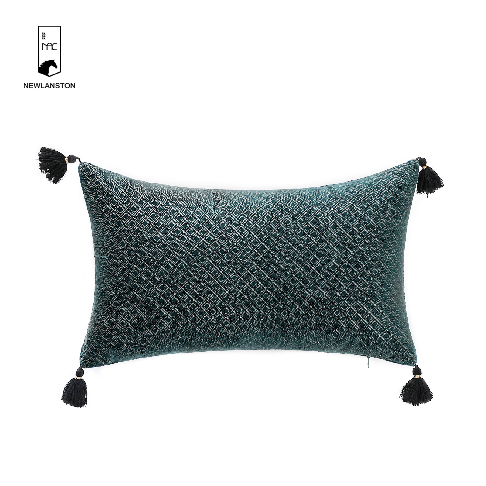 50x30 Recycled cotton Foil Gold Printed Geometric Cushion/Pillow cover 