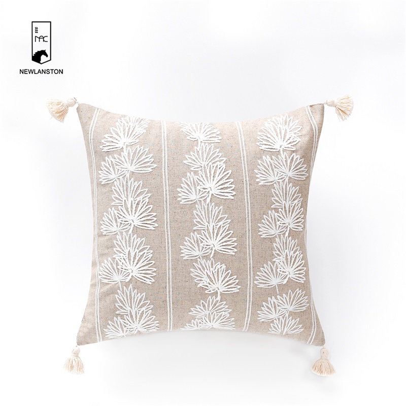 50x30 High quality Linen Embroidery Jungle Cushion/Pillow cover  